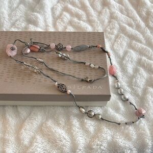 Silpada Multi-Stone Pink and Sterling Silver Necklace N2191